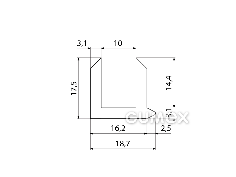 SILIKONPROFILE U-FORM
